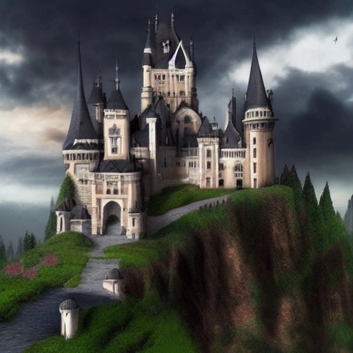 30811-2593191216-masterpiece, best quality, realistic inversed gothic castle on a cliff with tornados in the background.webp